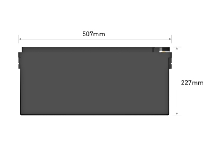 HC507S Series-12V100/125Ah Slimline Smart LiFePO4 Lithium Battery - product image 3